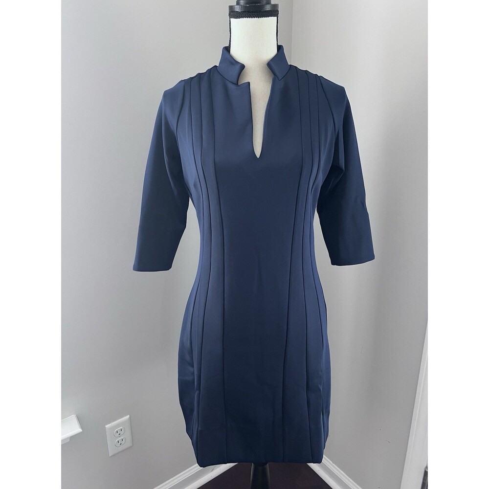 NWT Gretchen Scott Navy Scuba Dress Size XS